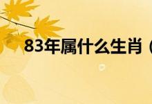 83年屬什么生肖（1983年屬什么生肖）