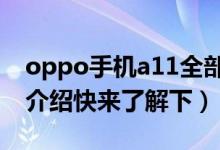 oppo手機a11全部參數(shù)（這里有詳細的參數(shù)介紹快來了解下）