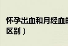 懷孕出血和月經(jīng)血的區(qū)分（懷孕出血和月經(jīng)的區(qū)別）