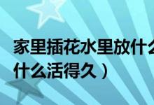 家里插花水里放什么活得久（家里插花水里放什么活得久）
