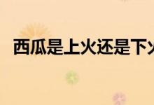 西瓜是上火還是下火呢（西瓜是上火的嗎）