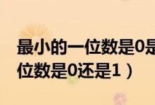 最小的一位數(shù)是0是對(duì)的還是錯(cuò)的（最小的一位數(shù)是0還是1）