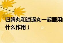 歸脾丸和逍遙丸一起服用的效果（逍遙丸和歸脾丸同時吃起什么作用）