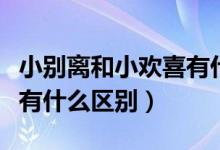 小別離和小歡喜有什么關(guān)系（小別離和小歡喜有什么區(qū)別）
