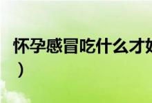 懷孕感冒吃什么才好（懷孕感冒吃什么好得快）