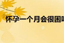 懷孕一個(gè)月會(huì)很困嗎（懷孕一個(gè)月會(huì)怎樣）