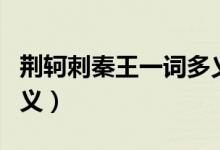 荊軻刺秦王一詞多義解釋（荊軻刺秦王一詞多義）