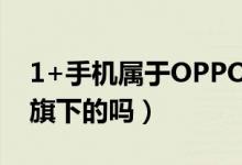 1+手機(jī)屬于OPPO旗下嘛?（1 手機(jī)是oppo旗下的嗎）