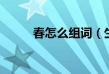 春怎么組詞（生字春的組詞意思）