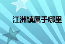 江洲鎮(zhèn)屬于哪里（江洲鎮(zhèn)屬于哪個(gè)市）