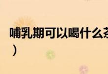 哺乳期可以喝什么茶嗎（哺乳期可以喝什么茶）