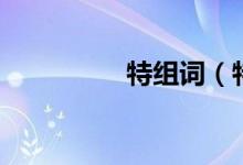 特組詞（特組詞及解釋）
