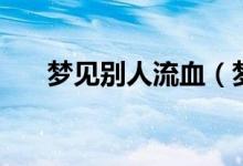 夢見別人流血（夢見別人流血的意思）