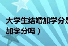 大學(xué)生結(jié)婚加學(xué)分是國家規(guī)定嗎（大學(xué)生結(jié)婚加學(xué)分嗎）