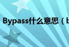 Bypass什么意思（bypass功能是什么意思）