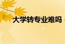大學(xué)轉(zhuǎn)專業(yè)難嗎（轉(zhuǎn)專業(yè)有哪些流程）