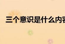 三個意識是什么內容（三個意識是哪三個）