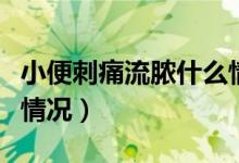 小便刺痛流膿什么情況男（小便刺痛流膿什么情況）