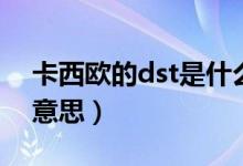 卡西歐的dst是什么意思（卡西歐的dst什么意思）
