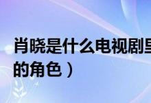 肖曉是什么電視劇里的（肖曉是什么電視劇里的角色）