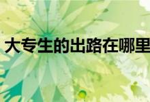 大專生的出路在哪里（?？粕厴I(yè)后的出路）
