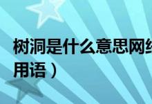 樹洞是什么意思網(wǎng)絡(luò)詞（樹洞是什么意思網(wǎng)絡(luò)用語）