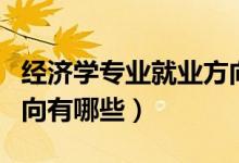 經(jīng)濟(jì)學(xué)專業(yè)就業(yè)方向薪酬（經(jīng)濟(jì)學(xué)專業(yè)就業(yè)方向有哪些）