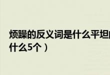 煩躁的反義詞是什么平坦的反義詞是什么（煩躁的反義詞是什么5個(gè)）