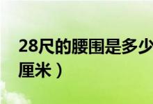 28尺的腰圍是多少厘米（28尺的腰圍是多少厘米）