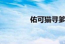 佑可貓尋爹（佑可貓是誰）