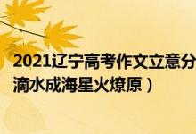2021遼寧高考作文立意分析（2022遼寧高考作文押題預(yù)測(cè)：滴水成海星火燎原）