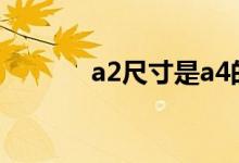 a2尺寸是a4的幾倍（a2尺寸）