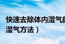 快速去除體內(nèi)濕氣的茶飲配方（快速去除體內(nèi)濕氣方法）