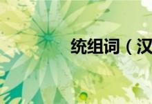 統(tǒng)組詞（漢字統(tǒng)怎么組詞）