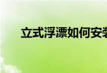 立式浮漂如何安裝（立式浮漂怎么裝）