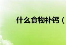 什么食物補鈣（吃什么食物補鈣好）