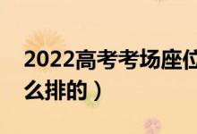 2022高考考場座位號排列圖（高考座位是怎么排的）