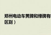 鄭州電動(dòng)車黃牌和綠牌有啥區(qū)別（鄭州電動(dòng)車黃牌和綠牌的區(qū)別）