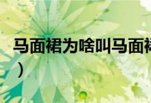 馬面裙為啥叫馬面裙（馬面裙為什么叫馬面裙）