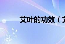 艾葉的功效（艾葉對(duì)人體的好處）