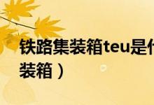 鐵路集裝箱teu是什么意思（teu是指什么集裝箱）