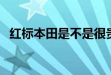 紅標(biāo)本田是不是很貴（紅標(biāo)本田是什么車）