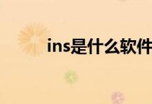 ins是什么軟件（ins是什么軟件）