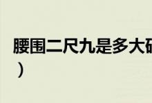 腰圍二尺九是多大碼（腰圍二尺九是多少厘米）