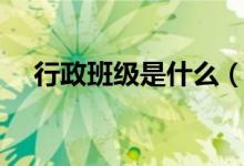 行政班級(jí)是什么（行政班級(jí)是什么意思）