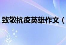 致敬抗疫英雄作文（致敬抗疫英雄作文范文）