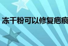 凍干粉可以修復(fù)疤痕嗎（凍干粉可以去斑嗎）