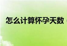 怎么計(jì)算懷孕天數(shù)（計(jì)算懷孕天數(shù)的方法）