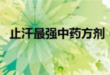 止汗最強中藥方劑（止汗最強中藥有什么）