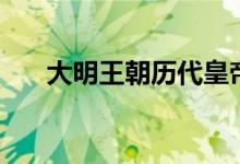 大明王朝歷代皇帝列表（在位多少年）